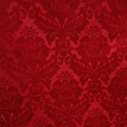 Damask Poly Table Runner in Red