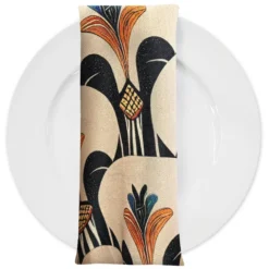 Deco Art (Slub Print) Table Napkin