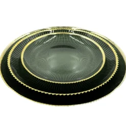 Deco - Glass Dinnerware in Green (Item # 0405)
