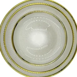 Deco - Glass Dinnerware in White (Item # 0405)