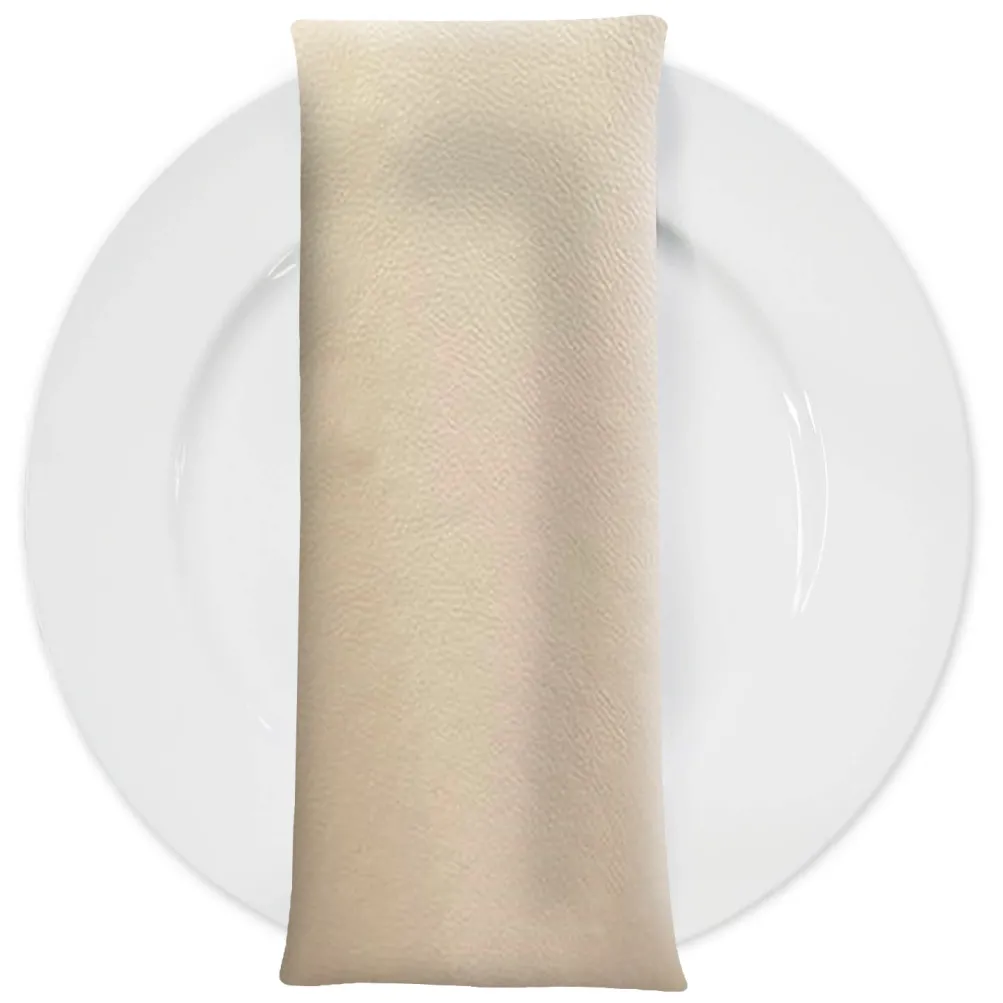 Deco Leather Table Napkin in Cream