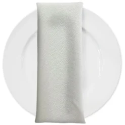 Deco Leather Table Napkin in White