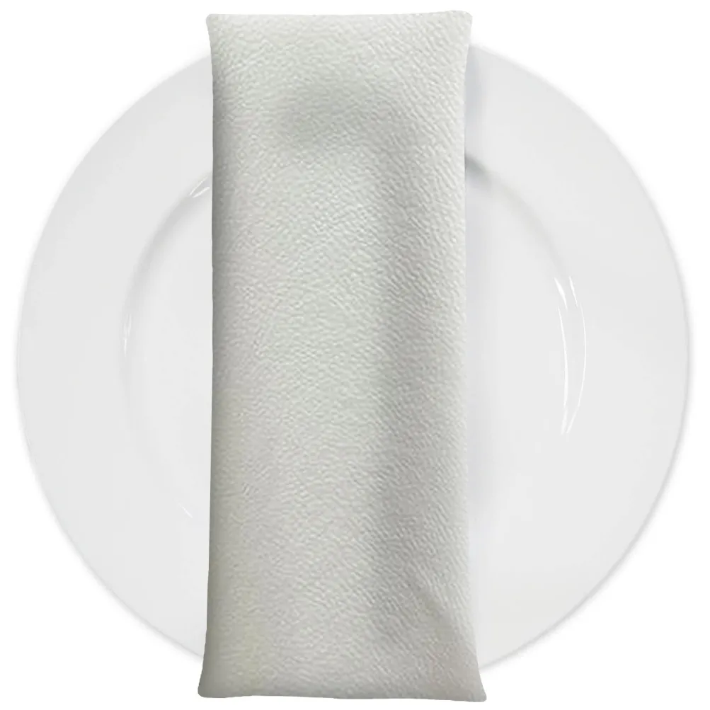 Deco Leather Table Napkin in White