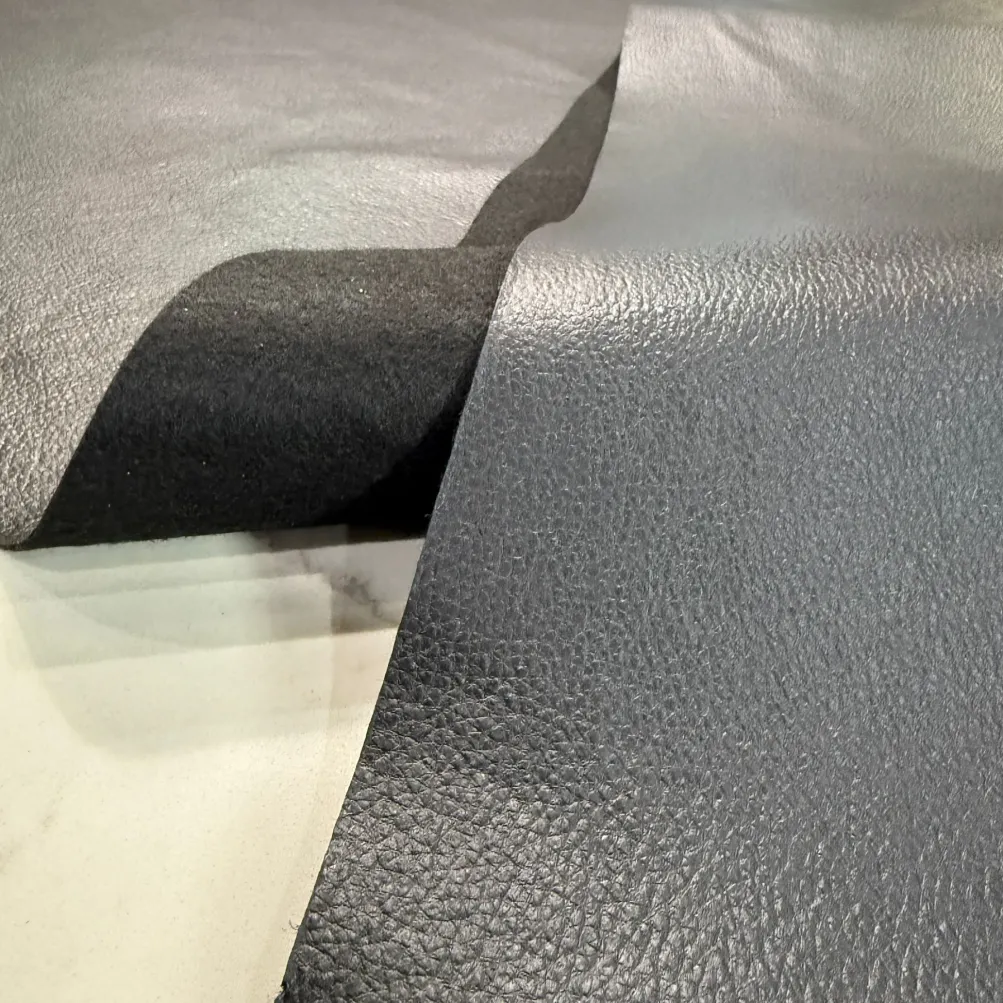 Deco Leather Table Runner in Black