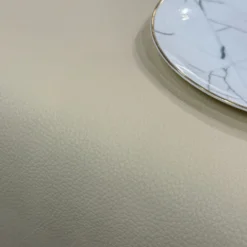 Deco Leather Table Runner in Cream