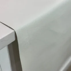 Deco Leather Table Runner in White