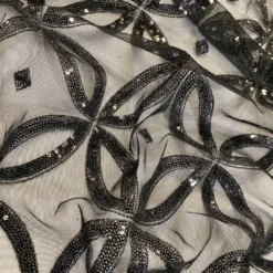 Delano Sequins Table Linen in Black