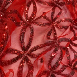 Delano Sequins Table Linen in Red