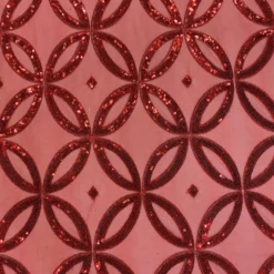 Delano Sequins Table Runner in Red