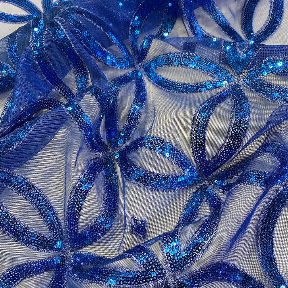 Delano Sequins Table Runner in Royal