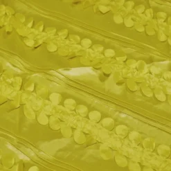 Diagonal Taffeta Table Runner in Yellow
