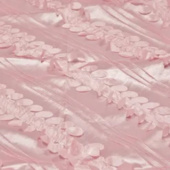Diagonal Taffeta Table Runner in Pink Petal