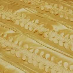 Diagonal Taffeta Table Runner in Gold
