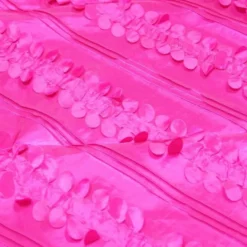 Diagonal Taffeta Table Runner in Fuchsia