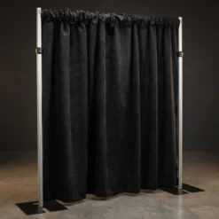 Duvetyne (Fire Retardant) Drape Panel in Black