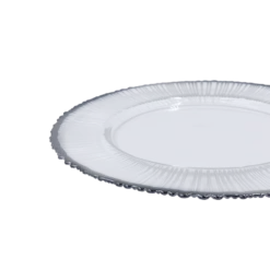 Eclipse - Glass Charger Plate in Silver (Item # 0309-R)