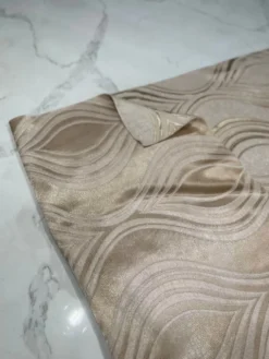 Eclipse Jacquard (Reversible) Table Linen in Taupe