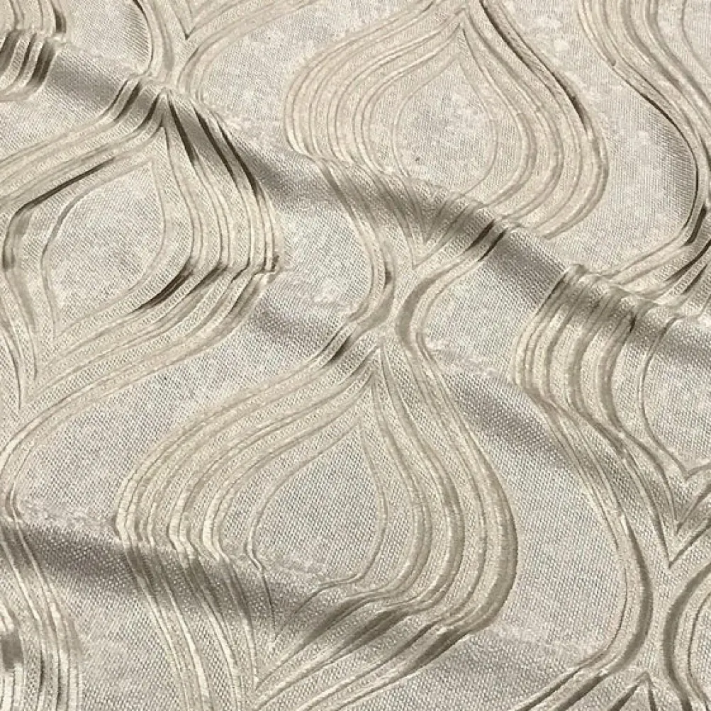 Eclipse Jacquard (Reversible) Table Linen in Taupe