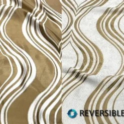 Eclipse Jacquard (Reversible) Table Linen in Gold