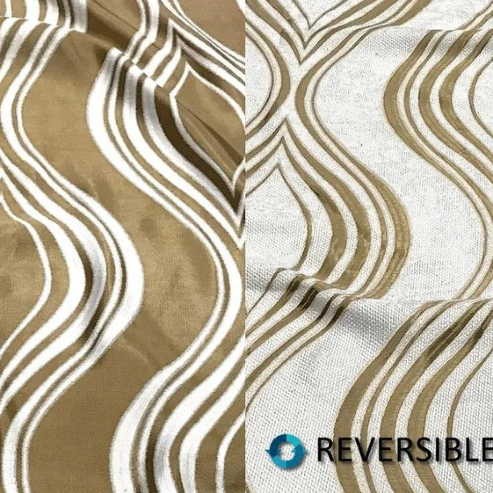 Eclipse Jacquard (Reversible) Table Runner in Gold