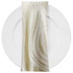 Eclipse Jacquard (Reversible) Table Napkin in Taupe