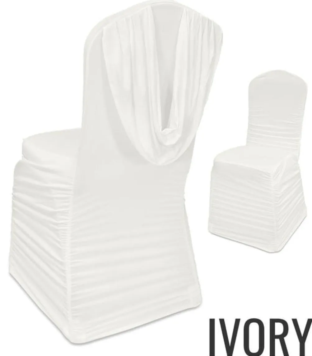 Economy Spandex - Arch-Back Rouge Chair Cover