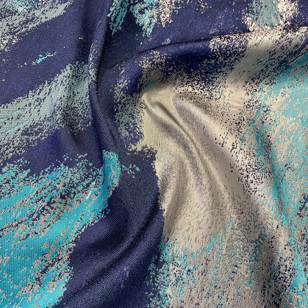 Element Jacquard Table Runner in Turquoise