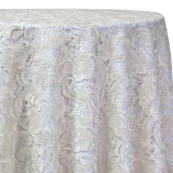 English Lace Table Linen in Ivory