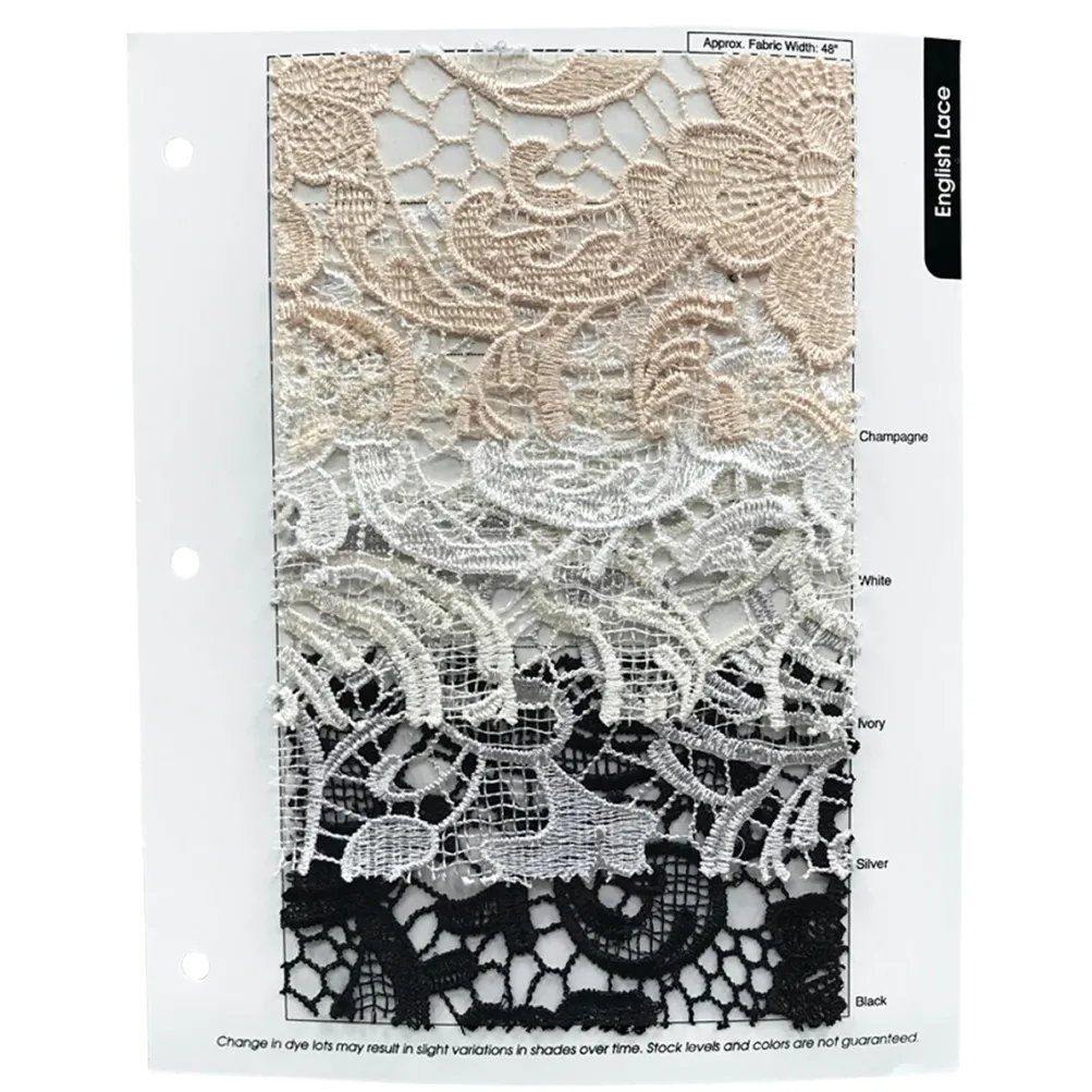 English Lace Table Linen in Silver