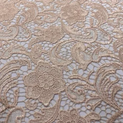 English Lace Table Runner in Champagne