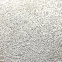 English Lace (w/ Poly Lining) Table Napkin in White