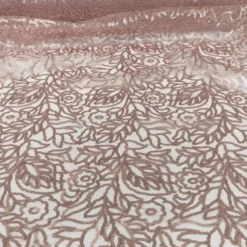 Fiori Leaf Sequins Table Runner in Blush