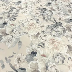 Floral Dusk (Poly Print) Table Linen in Ivory