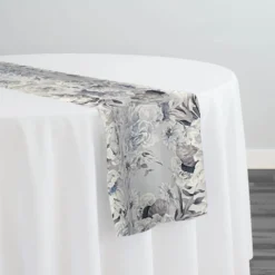 Floral Dusk (Poly Print) Table Runner in Copen Perry