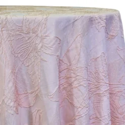 Floral Reef Jacquard Table Linen in Blush