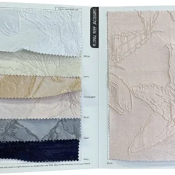 Floral Reef Jacquard Table Linen in Blush