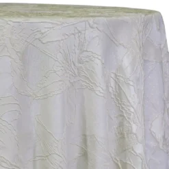 Floral Reef Jacquard Table Linen in Ivory