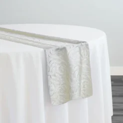 Flora Rose Table Runner in Ivory