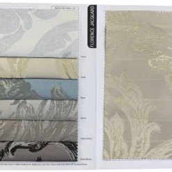 Florence Jacquard Table Linen in Silver and Grey