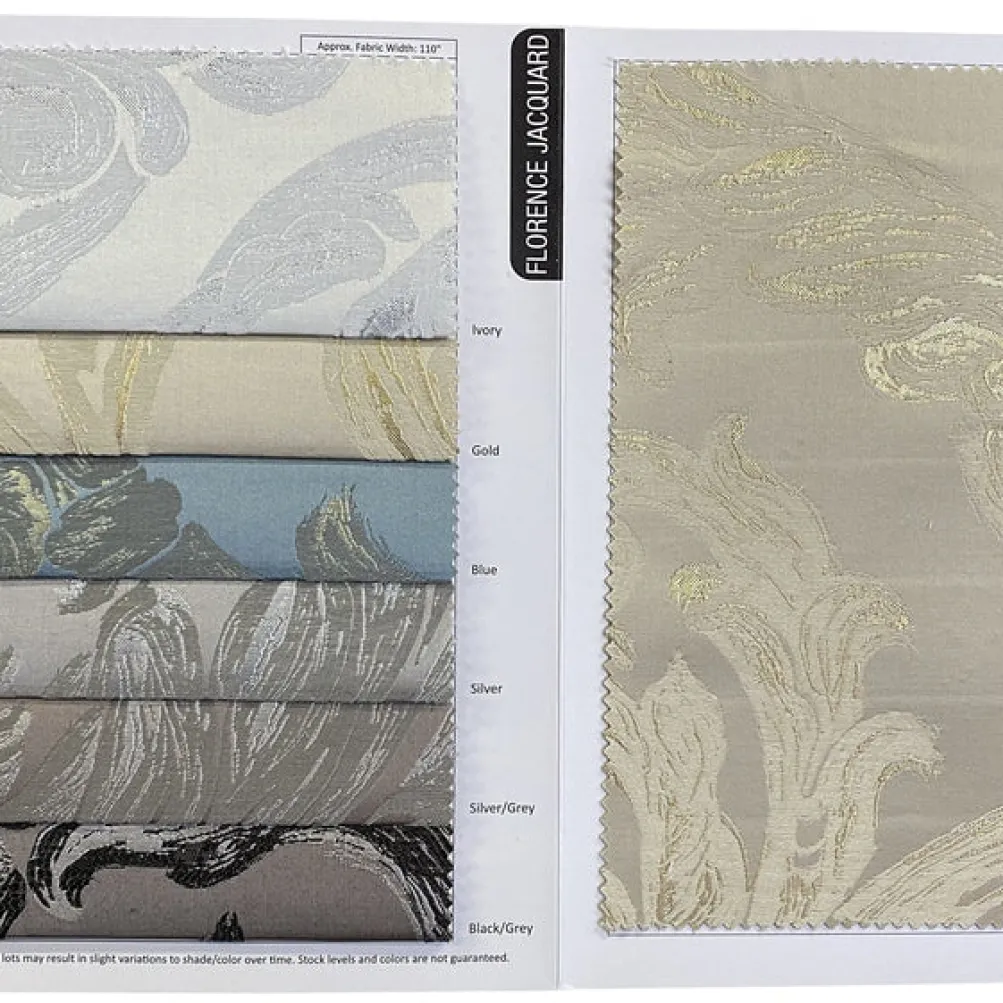 Florence Jacquard Table Linen in Gold