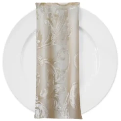 Florence Jacquard Table Napkin in Gold