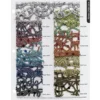 Flower Chain Lace (w/ Poly Lining) Table Napkin in Black and Silver