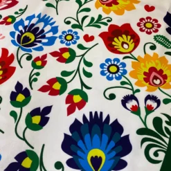 Flower Hoop (Poly Print) Table Linen