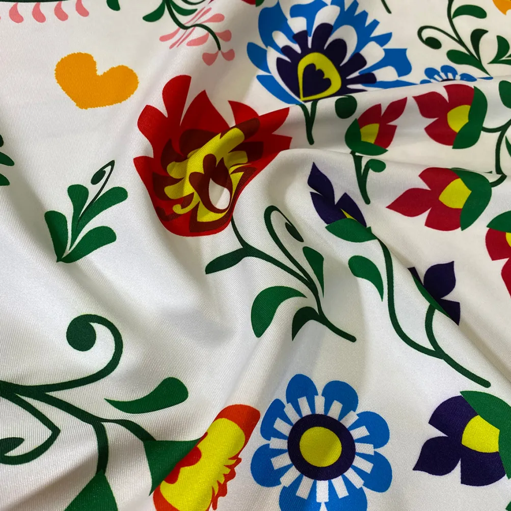Flower Hoop (Poly Print) Table Linen