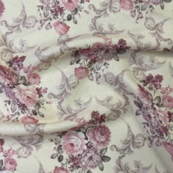 French Floral Table Runner in Blush