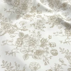 French Toile (Poly Print) Table Linen in Taupe