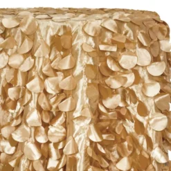 Funzie (Circle Hanging) Taffeta Table Linen in Gold