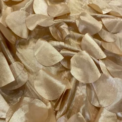 Funzie (Circle Hanging) Taffeta Table Linen in Gold
