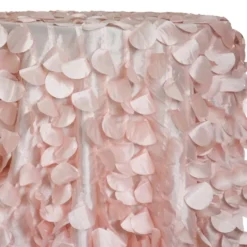 Funzie (Circle Hanging) Taffeta Table Linen in Rose Petal