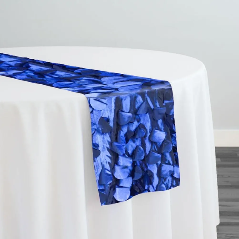Funzie (Circle Hanging) Taffeta Table Runner in Navy